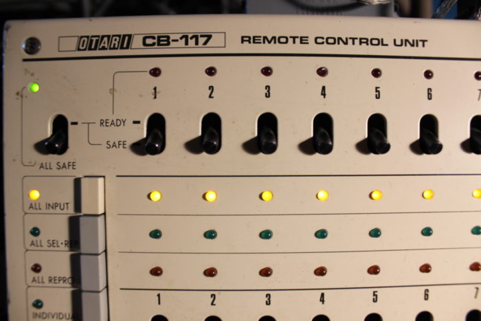 Remote control for our Otari MX70 1-inch recorder